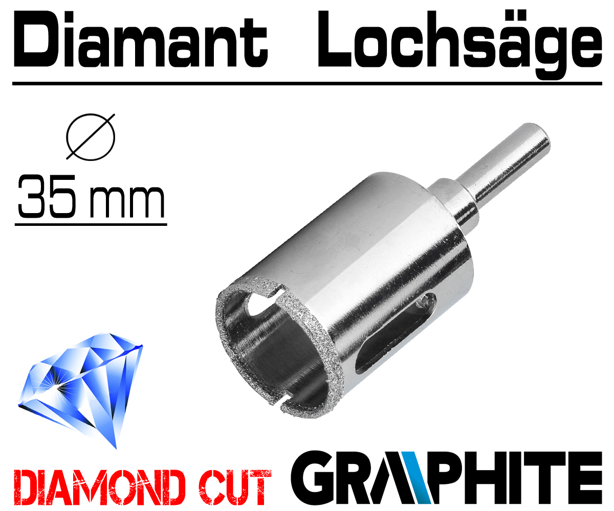 4x Diamantbohrkrone Diamantbohrer Kernbohrkrone für Fliesen Feinsteinzeug