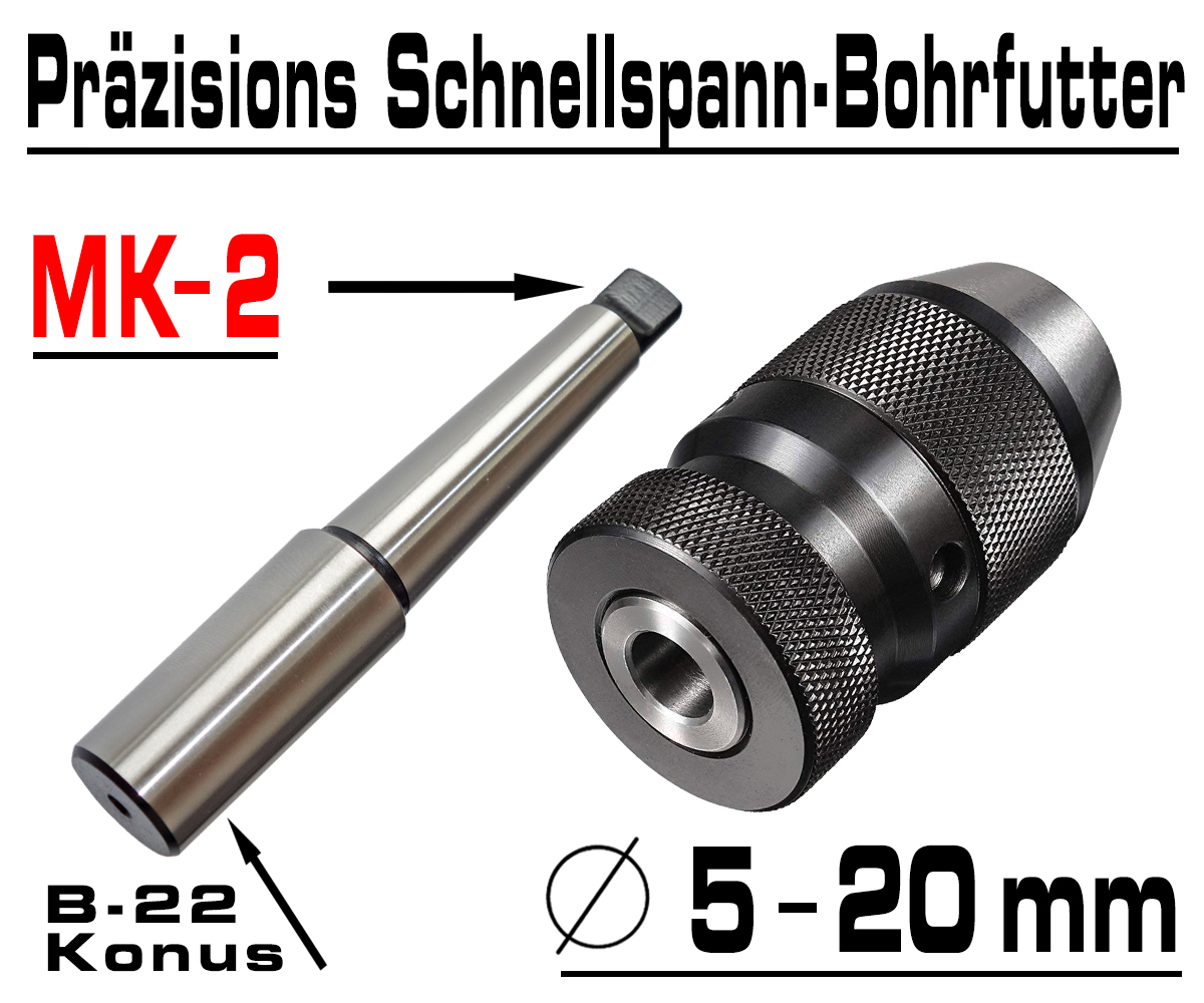 Schnellspannfutter 1-20mm Genauigkeit B22 Fur Bohrmaschine Drehmaschine Fervi 4594462