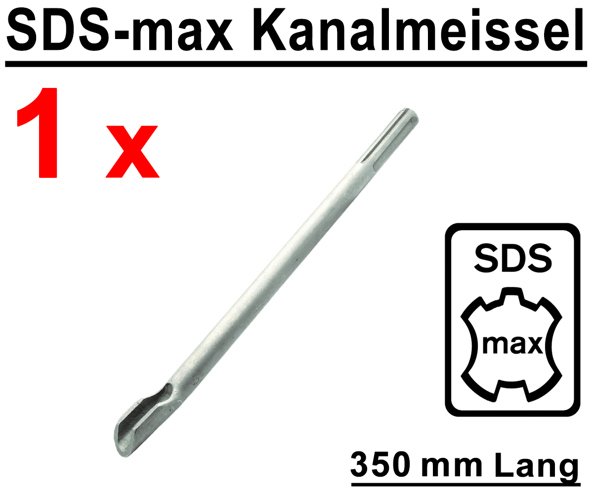 Design61 Kanalmeißel mit SDS Plus Aufnahme 250 x 22 mm Meißel