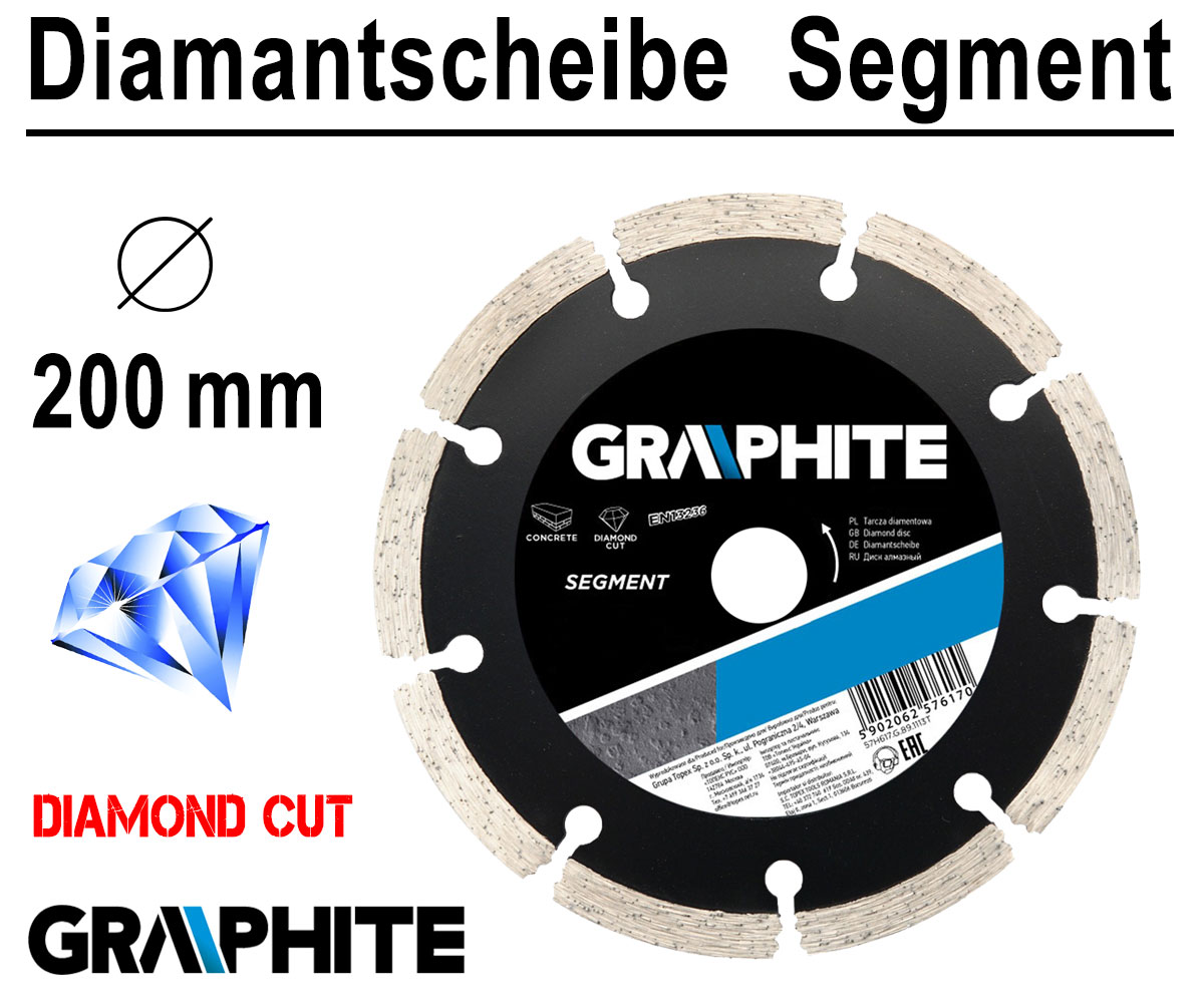 Diamanttrennscheibe Diamantscheibe Für Fliesenschneider Ø 200mm x 25